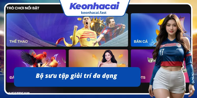 Đa dạng các thể loại game giải trí